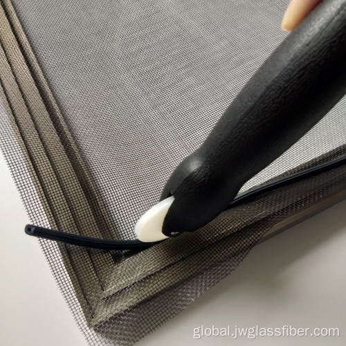 Rubber Spline Roll PVC window screen serrated spline Supplier